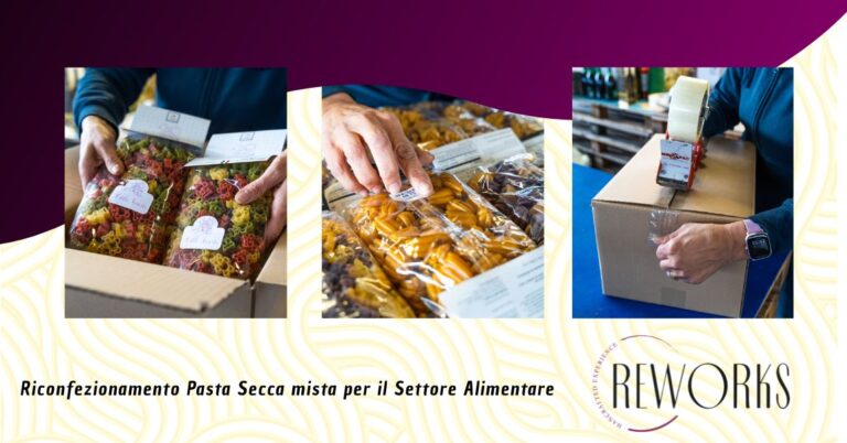 Riconfezionamento pasta secca mista per il settore alimentare a Verona da Reworks